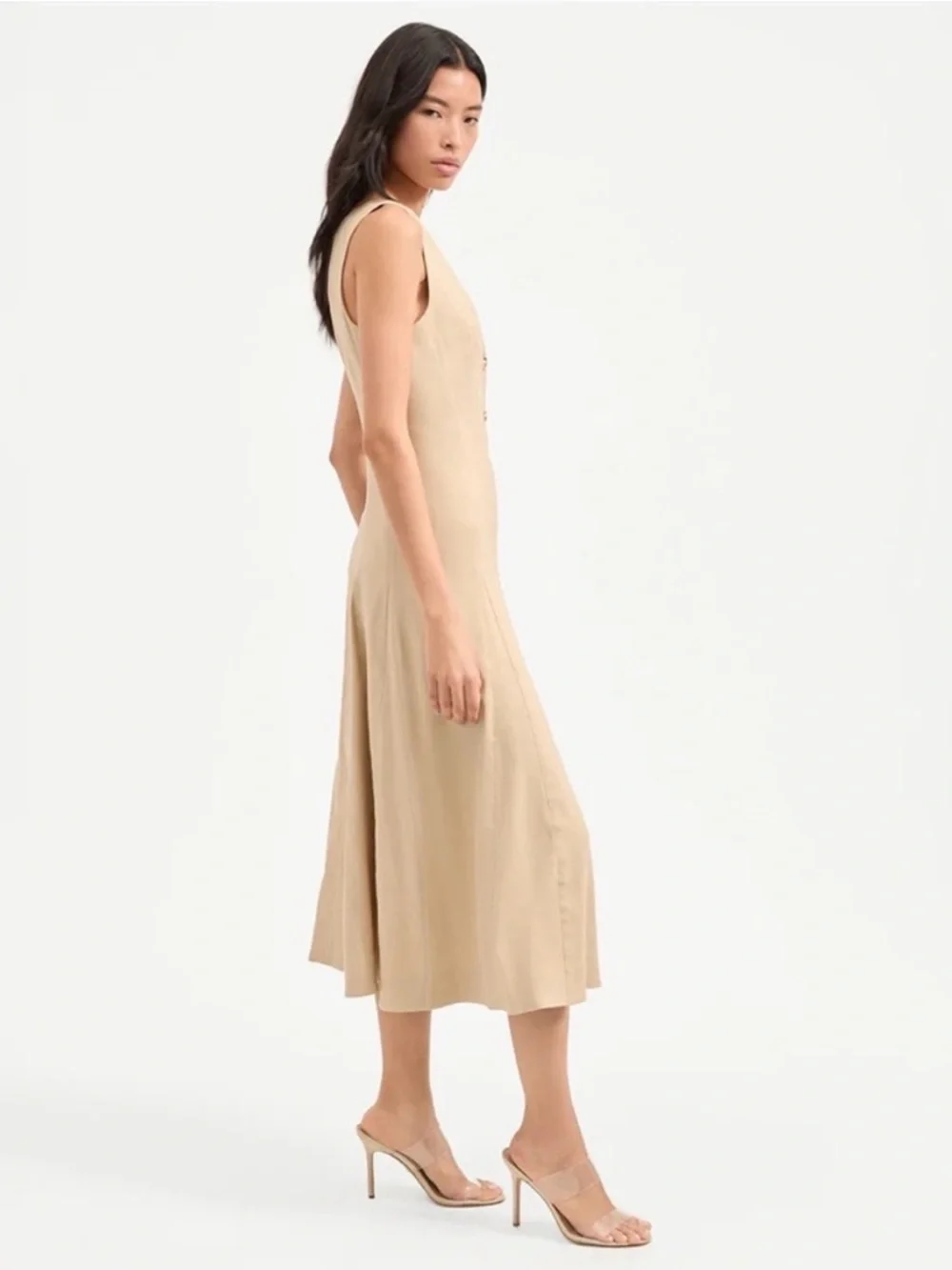 Veronica Beard Lou Pleated Midi Dress - Picture 3 of 15